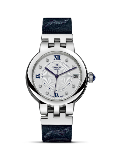 Tudor Clair de Rose 34 Stainless Steel / Silver-Diamond / Fabric 35800-0005