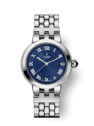 Tudor Clair de Rose 34 Stainless Steel / Blue / Bracelet 35800-0009