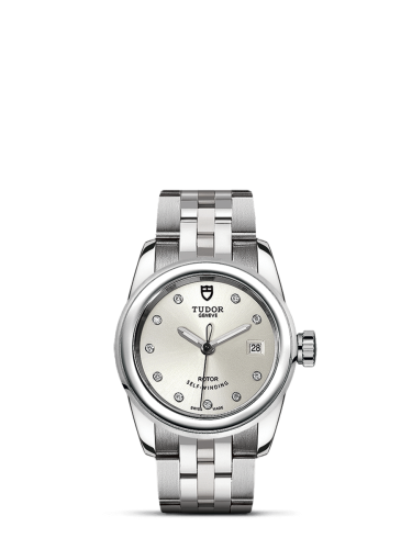 Tudor Glamour Date 26 Stainless Steel / Silver-Diamond / Bracelet 51000-0002