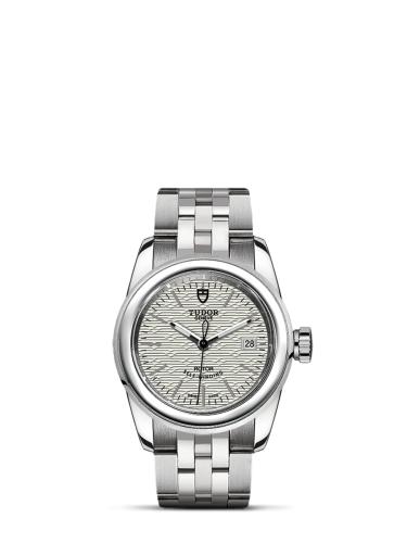 Tudor Glamour Date 26 Stainless Steel / Jacquard Silver / Bracelet 51000-0005
