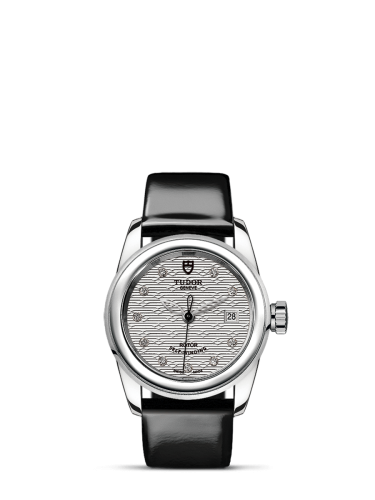 Tudor Glamour Date 26 Stainless Steel / Jacquard Silver-Diamond / Strap 51000-0021