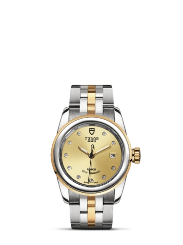Tudor Glamour Date 26 Stainless Steel / Yellow Gold / Champagne-Diamond / Bracelet 51003-0003