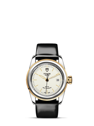 Tudor Glamour Date 26 Stainless Steel / Yellow Gold / Opaline / Strap 51003-0027