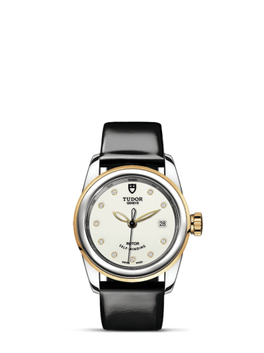 Tudor Glamour Date 26 Stainless Steel / Yellow Gold / Opaline-Diamond / Strap 51003-0028