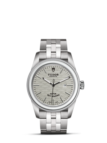 Tudor Glamour Date 31 Stainless Steel / Jacquard Silver / Bracelet 53000-0007