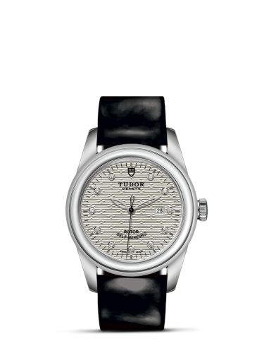 Tudor Glamour Date 31 Stainless Steel / Jacquard Silver-Diamond / Strap 53000-0023