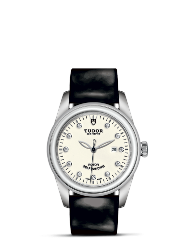 Tudor Glamour Date 31 Stainless Steel / Opaline-Diamond / Strap 53000-0092
