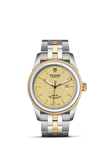 Tudor Glamour Date 31 Stainless Steel / Yellow Gold / Jacquard Champagne / Bracelet 53003-0003