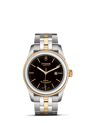 Tudor Glamour Date 31 Stainless Steel / Yellow Gold / Black / Bracelet 53003-0007