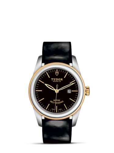 Tudor Glamour Date 31 Stainless Steel / Yellow Gold / Black / Strap 53003-0011