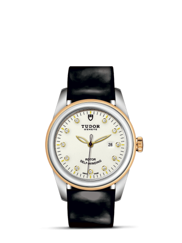 Tudor Glamour Date 31 Stainless Steel / Yellow Gold / Opaline-Diamond / Strap 53003-0078