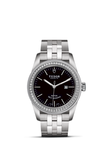 Tudor Glamour Date 31 Stainless Steel / Diamond / Black / Bracelet 53020-0008