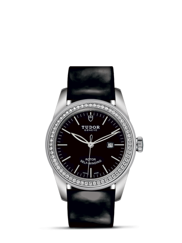Tudor Glamour Date 31 Stainless Steel / Diamond / Black / Strap 53020-0047