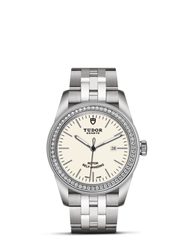 Tudor Glamour Date 31 Stainless Steel / Diamond / Opaline / Bracelet 53020-0073