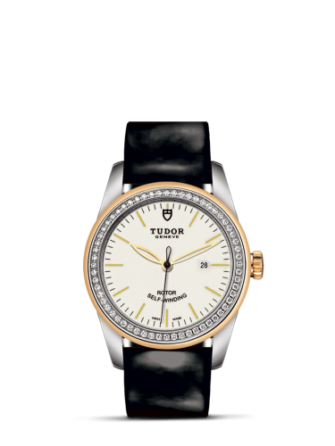 Tudor Glamour Date 31 Stainless Steel / Yellow Gold / Diamond / Opaline / Strap 53023-0071