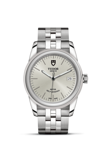 Tudor Glamour Date 36 Stainless Steel / Silver / Bracelet 55000-0005