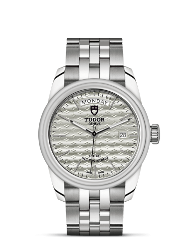Tudor Glamour Day + Date Stainless Steel / Jacquard Silver / Bracelet 56000-0003