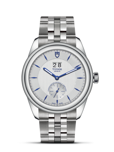 Tudor Glamour Double Date Stainless Steel / Silver-Blue / Bracelet 57100-0001