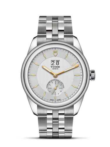 Tudor Glamour Double Date Stainless Steel / Silver-Gold / Bracelet 57100-0002