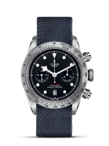 Tudor Heritage Black Bay Black Chronograph / Fabric 79350-0003