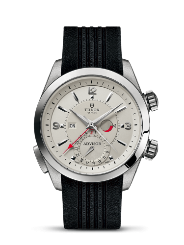 Tudor Heritage Advisor Stainless Steel / TItanium / Silver / Silk 79620T-0009