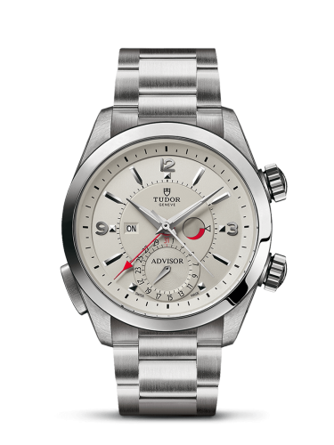 Tudor Heritage Advisor Stainless Steel / TItanium / Silver / Bracelet 79620T-0010
