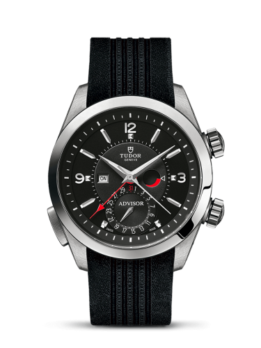 Tudor Heritage Advisor Stainless Steel / TItanium / Black / Silk 79620TN-0004