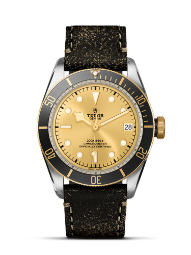 Tudor Heritage Black Bay Black S&G / Stainless Steel / Yellow Gold / Champagne / Strap 79733N-0003
