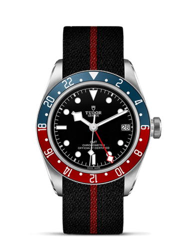Tudor Black Bay GMT Stainless Steel / Black / Pepsi / Fabric 79830RB-0003