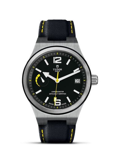 Tudor North Flag Stainless Steel / Black / Strap 91210N-0002