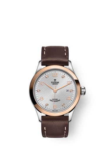 Tudor 1926 28 Stainless Steel / Rose Gold / Silver - Diamond / Strap 91351-0006