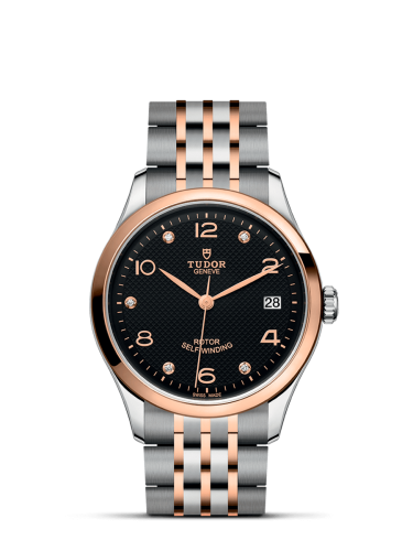 Tudor 1926 36 Stainless Steel / Rose Gold / Black - Diamond 91451-0004