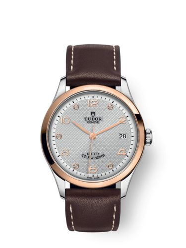 Tudor 1926 36 Stainless Steel / Rose Gold / Silver - Diamond / Strap 91451-0006