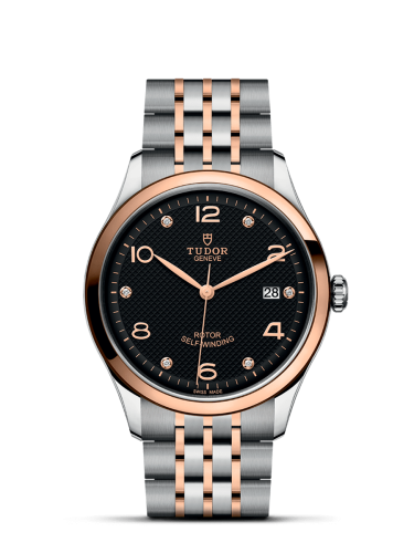 Tudor 1926 39 Stainless Steel / Rose Gold / Black - Diamond 91551-0004