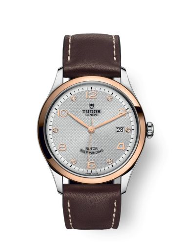 Tudor 1926 39 Stainless Steel / Rose Gold / Silver - Diamond / Strap 91551-0006