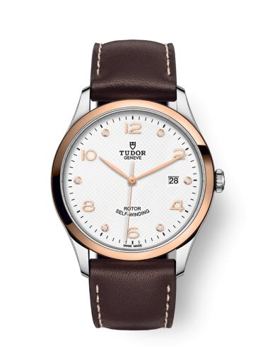 Tudor 1926 41 Stainless Steel / Rose Gold / White - Diamond / Strap 91651-0012