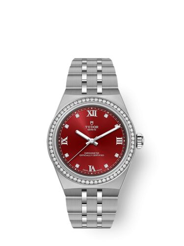 Tudor Royal Day-Date 30 Stainless Steel - Diamond / Burgundy M2830A1S0-0002