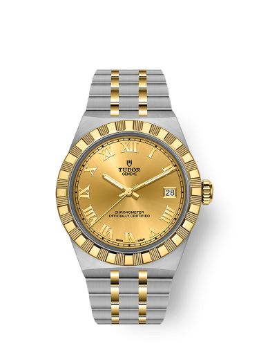Tudor Royal Day-Date 36 Stainless Steel - Yellow Gold / Champagne Roman M2836C1A3-0002