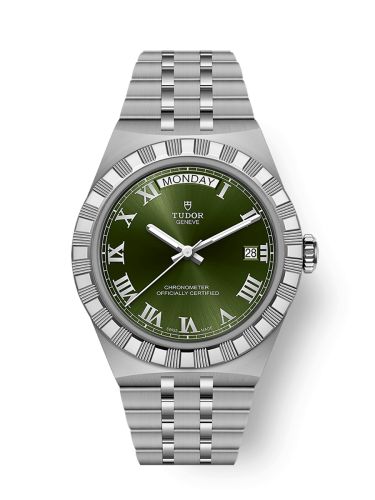 Tudor Royal Day-Date 40 Stainless Steel / Green - Roman M2840D1A0-0003