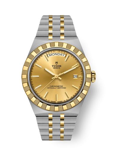 Tudor Royal Day-Date 40 Stainless Steel - Yellow Gold / Champagne M2840D1A3-0002