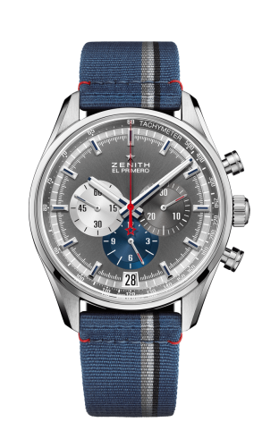 Zenith El Primero Chronomaster 42 Stainless Steel / Anthracite / Fabric 03.2040.400/26.C802