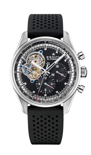 Zenith El Primero Chronomaster Open Stainless Steel / Black / Rubber 03.2040.4061/21.R576