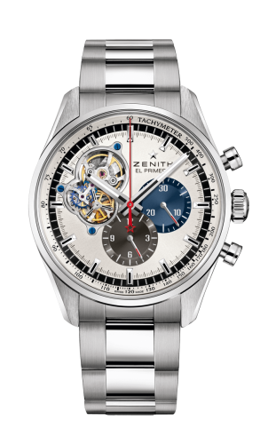 Zenith El Primero Chronomaster Open Stainless Steel / Silver 1969 / Bracelet 03.2040.4061/69.M2040