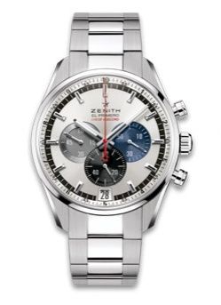 Zenith El Primero Striking 10th Stainless Steel / Silver / BRacelet 03.2041.4052/69.M2040