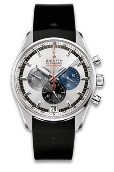 Zenith El Primero Striking 10th Stainless Steel / Silver / Rubber 03.2041.4052/69.R580