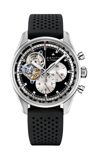 Zenith El Primero Chronomaster Open Stainless Steel / Black / Rubber 03.2042.4061/21.R576