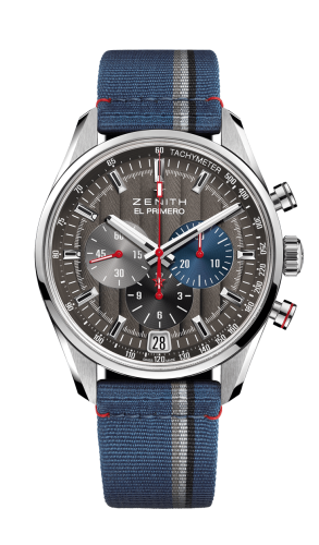 Zenith El Primero Chronomaster 42 Stainless Steel / Anthracite / Fabric / Classic Cars 03.2046.400/25.C802