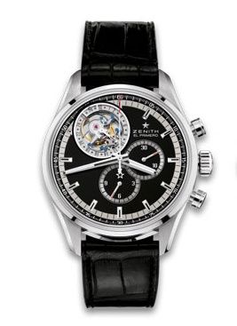 Zenith El Primero Tourbillon Stainless Steel / Black 03.2050.4035/21.C630