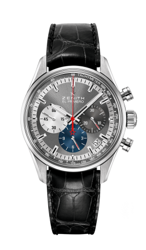 Zenith El Primero Chronomaster 38 Stainless Steel / Slate / Alligator 03.2150.400/26.C714
