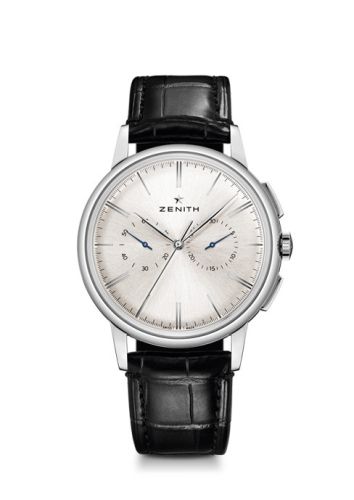 Zenith Elite Chronograph Classic Stainless Steel / Silver / Alligator 03.2270.4069/01.C493